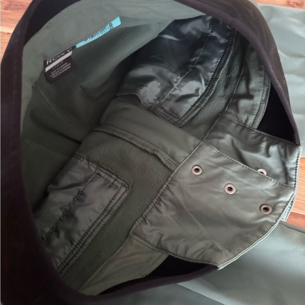 NWT Roxy Women's Green high waist snowboard Ski Pants. - Picture 3 of 6